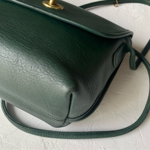 Vintage Coach Quincey (9919) in Bottle Green | Crossbody Bag - Picture 7 of 14